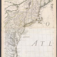 Amerique Septentrionale avec les Routes, Distances en miles, Villages et Etablissements Francois et Anglois par le Docteur Mitchel. Traduit de l'Anglois a Paris par le Rouge Ingr. Geographe du Roy rue des Grands Augustins 1777. Corigee en 1776 par M. Hawkins Brigadier des armees du Roi. Part 2