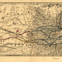 Map of the central portion of the United States showing the lines of the proposed Pacific railroads..tif