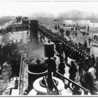 Ceremony at "wedding of the rails," .tif