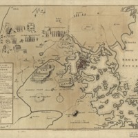 A plan of the town and harbour of Boston and the country adjacent with the road from Boston to Concord, shewing the place of the late engagement between the King's troops & the provincials.tif