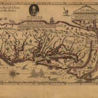 A mapp of Virginia discovered to ye hills, and in it's latt. from 35 deg. & 1:2 neer Florida to 41 deg. bounds of New England .jpg