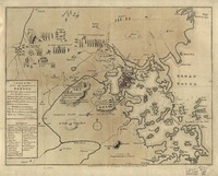 A plan of the town and harbour of Boston and the country adjacent with the road from Boston to Concord, shewing the place of the late engagement between the King's troops & the provincials.tif