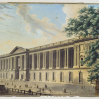 La colonnade du Louvre, vers 1800, du coté de la terrasse des Feuillants..png